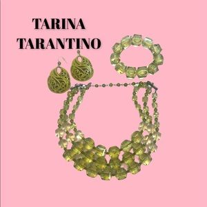 TARINA TARANTINO Necklace Bracelet TWO pr earrings
